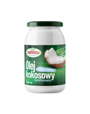 OLEJ KOKOSOWY NIERAFINOWANY tłoczony na zimno 