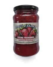 KONFITURA Z TRUSKAWKI NISKOSŁODZONA Z WŁASNEJ PLANTACJI 450g