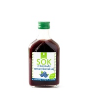 SOK Z BORÓWKI AMERYKAŃSKIEJ  200ml bez dodatków cukru i konserwantów